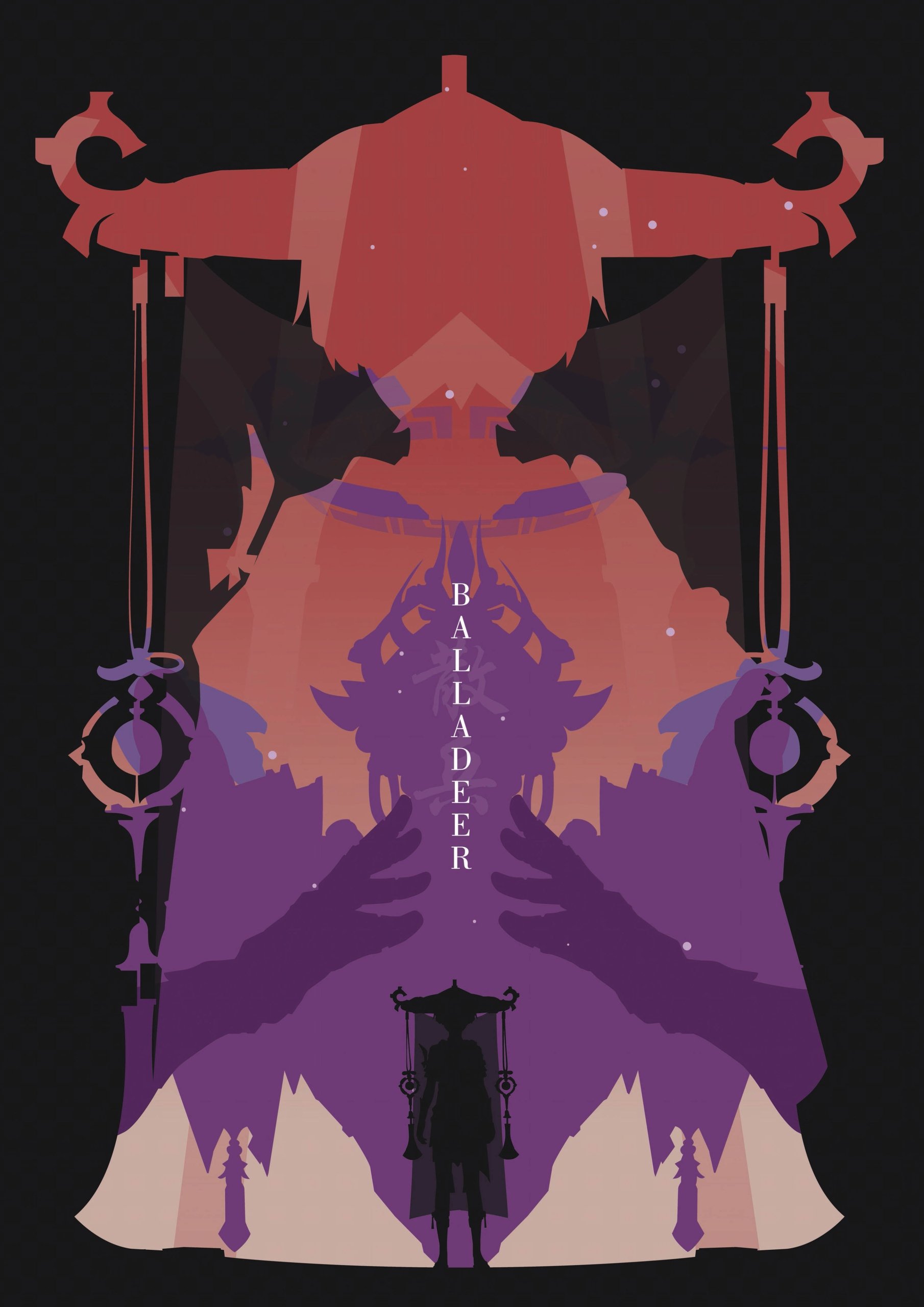 Plakat A3 Genshin Impact Anime Gra Balladeer Scaramouche