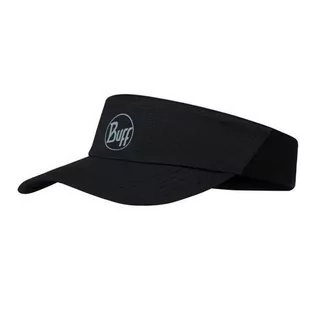 Czapki i chusty sportowe damskie - BUFF Daszek biegowy GO VISOR Solid Black - grafika 1