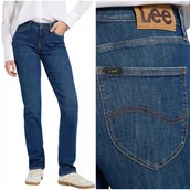 Spodnie damskie - Lee MARION STRAIGHT DżINS proste klasyczne damskie spodnie jeansowe W28 L31 - miniaturka - grafika 1