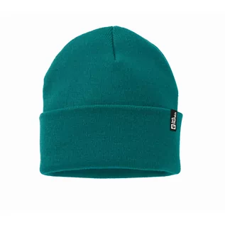 Czapki męskie - Czapka Jack Wolfskin RIB BEANIE sea green - ONE SIZE - grafika 1