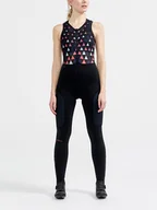 Spodnie sportowe damskie - Craft Spodnie kolarskie "ADV Bike Subz Bib- Tights" w kolorze czarnym ze wzorem - miniaturka - grafika 1