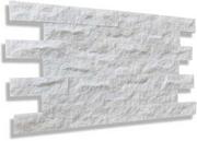 Elewacje - Kamień dekoracyjny marmurowy Pure White Brick 10x30 - miniaturka - grafika 1