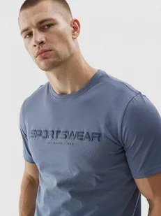 Męski t-shirt z nadrukiem 4F 4FWAW24TTSHM1586 - niebieski - Koszulki sportowe męskie - miniaturka - grafika 1
