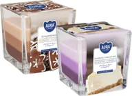 Świece - ZESTAW Świeca zapachowa w szkle trójkolorowa BISPOL Aura 32H MIX "10" 2szt. - miniaturka - grafika 1