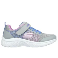 Buty dla dziewczynek - Buty dziecięce Skechers Microspec Plus Swirl Sweet 303535LGYMT - szare - miniaturka - grafika 1