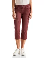 Spodnie damskie - Street One Damskie spodnie jeansowe 3/4, Foxy Red Washed, 26W / 22L - miniaturka - grafika 1