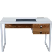 Biurka - Biurko Della Unique Dąb, Biały - miniaturka - grafika 1