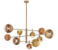 Lampy sufitowe - Redo 01-2781 - Żyrandol ROY 10xG9/10W/230V - miniaturka - grafika 1