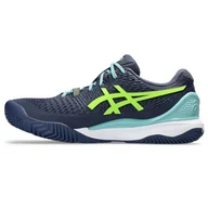 Trampki męskie - ASICS Gel-Resolution 9 Padel, Męskie trampki, 43.5 EU, Thunder Blue Electric Lime, 43.5 EU - miniaturka - grafika 1