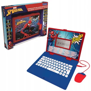 Edukacyjny laptop dwujęzyczny Marvel Spider-man LexibookANGIELSKI/FRANCUSKI - Zabawki interaktywne dla dzieci - miniaturka - grafika 1