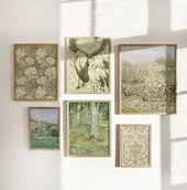 Obrazy i zdjęcia na płótnie - Zestaw Plakatów Vintage Green A4 A3 - miniaturka - grafika 1