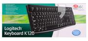 Klawiatury - Logitech K120 920-002509 czarna - miniaturka - grafika 1