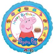 Urodziny dziecka - Amscan Balon foliowy "Happy Birthday Świnka Peppa", 18" RND 3159201 - miniaturka - grafika 1