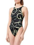 Stroje kąpielowe - sloggi Shore Damski kostium kąpielowy Marina Grande One Piece2 pt Black Combination, M - miniaturka - grafika 1