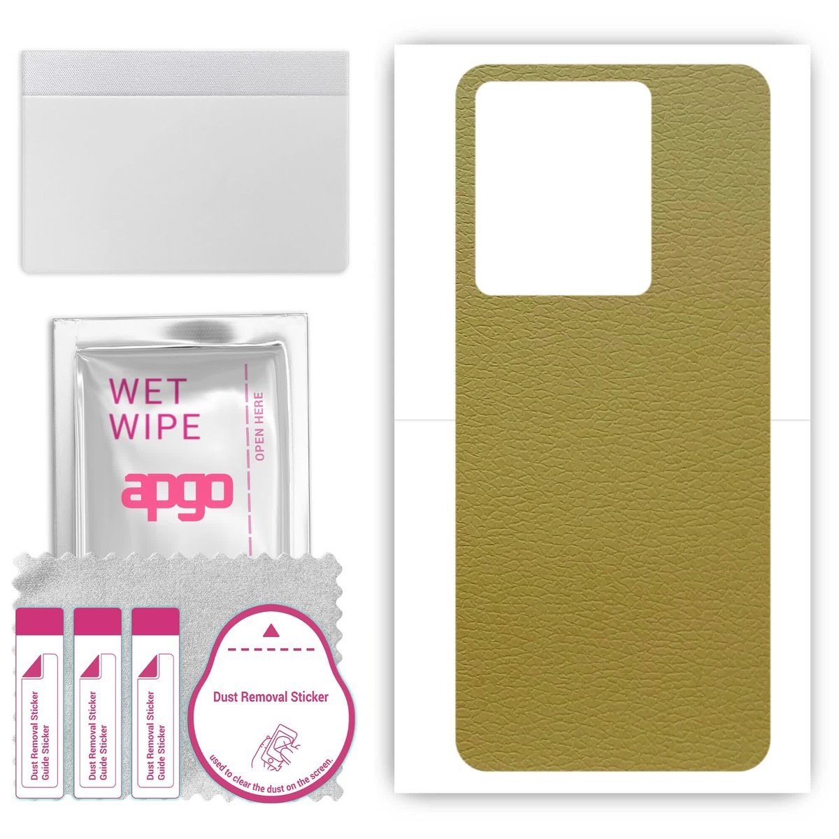 Folia naklejka skórka strukturalna na TYŁ do Vivo IQOO Z6 44W - Skóra Oliwkowa - apgo SKINS