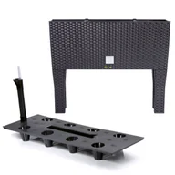 Donice - Donica skrzynia nogi system nawadniający 25x60x46 cm antracyt - miniaturka - grafika 1