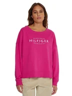 Bluzy damskie - Tommy Hilfiger Bluza Damska Reg New Branded O-Nk Sweatshirt Magenta Ww0Ww35978 Tzo Xs - miniaturka - grafika 1
