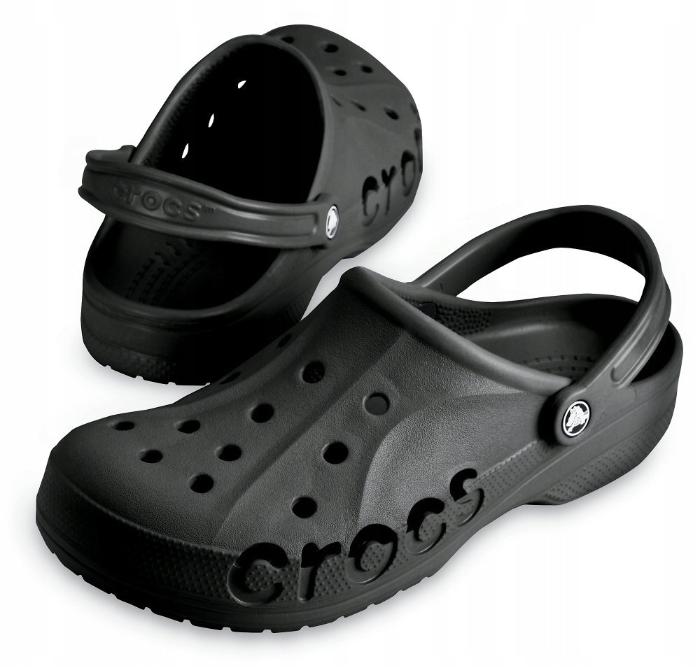 Lekkie Klapki Crocs Baya 10126 Czarne Męskie 42,5