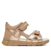 Buty dla dziewczynek - Sandały ECCO Mini Stride 76114161631 Brązowy - miniaturka - grafika 1