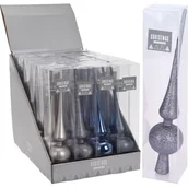 Ozdoby bożonarodzeniowe - Czubek na choinkę Mroźna Zima 28 cm mix - miniaturka - grafika 1