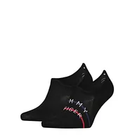 Koszulki męskie - Tommy Hilfiger Męskie stopki TH Men 2P CF2Y, czarne, 43/46, czarny, 43-46 EU - miniaturka - grafika 1
