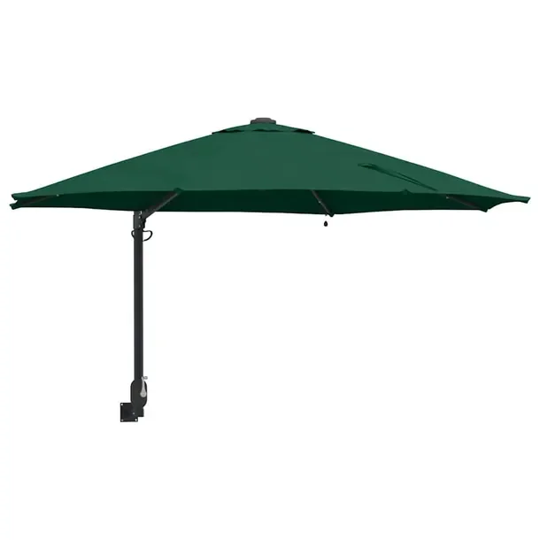 Parasolka ogrodowa Zielony 248 x 248 x 148 cm Poliester i Stal