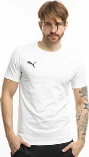 Koszulka męska Puma Team Goal Casuals Tee biała 658615 04 L - Koszulki męskie - miniaturka - grafika 1