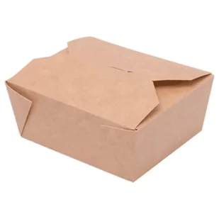 Lunch box 1600ml 20x14x6,5cm kraft 50szt - Opakowania gastronomiczne - miniaturka - grafika 1