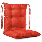 Poduszki ogrodowe - Poduszka ogrodowa na krzesło 50x100 cm w kolorze pomarańczowym ze sznureczkami do przywiązania - miniaturka - grafika 1