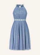 Sukienki - Vm Vera Mont Sukienka Koktajlowa Z Wycięciem I Błyszczącą Przędzą blau - miniaturka - grafika 1