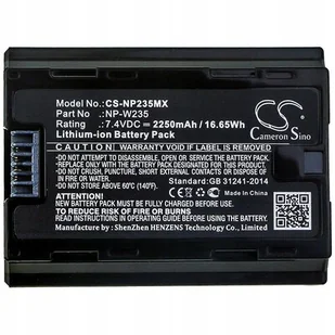 Cameron Sino Fujifilm X-T4 NP-W235 2250mAh 16.65Wh 7.4V Cameron Sino) CS-NP235MX - Akumulatory do aparatów dedykowane - miniaturka - grafika 1