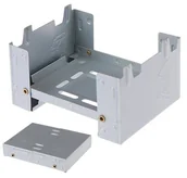 Paleniska ogrodowe - Przenośne Palenisko Turystyczne Survival 5,5X7,5,9,8Cm Srebrne Ag733A - miniaturka - grafika 1