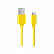 Kable USB - EB177Y ESPERANZA KABEL MICRO USB 2.0 A-B M/M 0.5M ŻÓŁTY - miniaturka - grafika 1