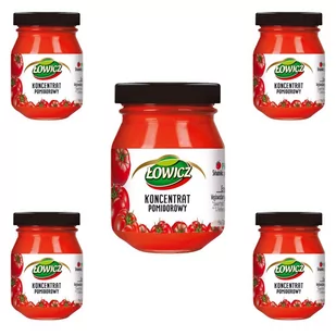 Łowicz Koncentrat pomidorowy 80 g x 5 sztuk - Koncentraty warzywne, przeciery - miniaturka - grafika 1