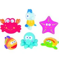 Zabawki do kąpieli - SMART Gumowe zwierzątka potworki mix wzorów - miniaturka - grafika 1