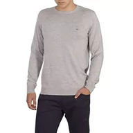 Swetry męskie - Wrangler Sweter męski z okrągłym dekoltem, Szary (Mid Grey Mel X37), 3XL - miniaturka - grafika 1
