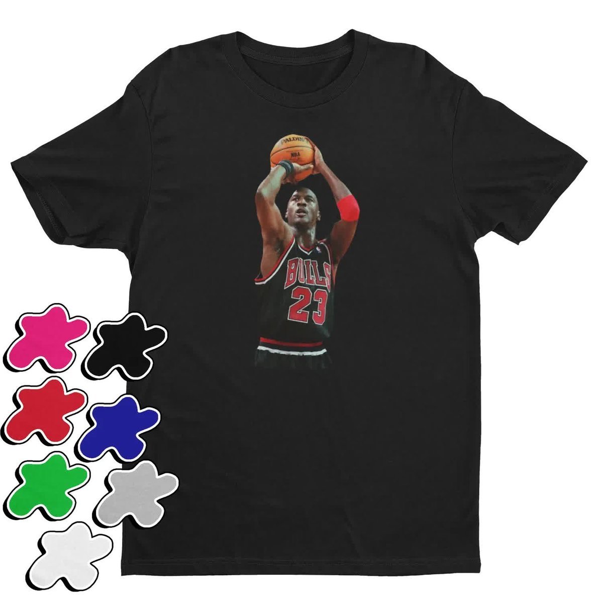 Koszulka T-Shirt Dziecięca Z Nadrukiem Chicago Bulls Koszykarz Nba -M 134-1