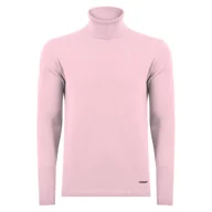 Swetry męskie - Golf męski Giorgio di Mare klasyczny różowy-XL - miniaturka - grafika 1