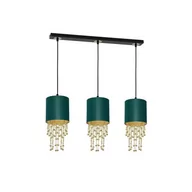 Lampy sufitowe - Milagro Lampa wisząca ALMERIA GREEN/GOLD 3xE27 MLP64500 - miniaturka - grafika 1