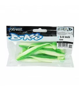 Przynęty Quantum 4Street B-Ass Shad 15Cm 7 Sztuk Quantum 4Street B-Ass Shad Lime - Przynęty - miniaturka - grafika 1