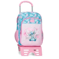 Plecaki szkolne i tornistry - Joumma Disney Heart Stitch Plecak szkolny z wózkiem różowy 30 x 40 x 13 cm poliester 15,6 l, Różowy kolor, Talla única, plecak szkolny na kółkach - miniaturka - grafika 1
