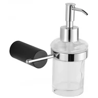 Mydelniczki i dozowniki mydła - Mexen Aron dozownik do mydła, czarny/chrom - miniaturka - grafika 1