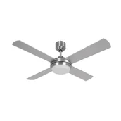 Wentylatory sufitowe - Wentylator sufitowy Altitude Eco szczotkowany chrom z oświetleniem 122 cm od Beacon - miniaturka - grafika 1