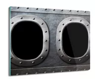 Deski do krojenia - osłona na płytę indukcyjną Metal bulej nity 60x52, ArtprintCave - miniaturka - grafika 1