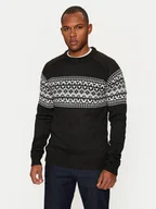 Swetry męskie - Brave Soul Sweter MK-517ERICKSON Czarny Regular Fit - miniaturka - grafika 1