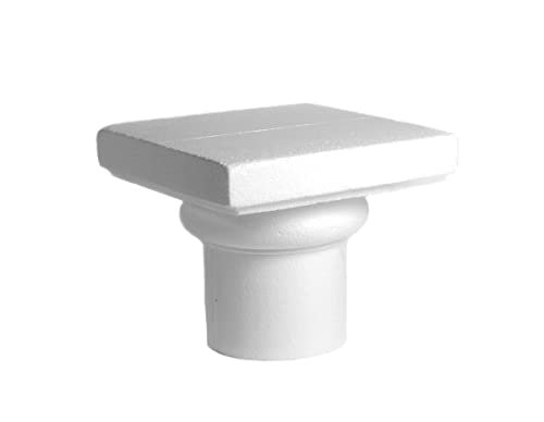 INNSPIRO Capitel z cylindrem porex diam. 7x11 cm Kształty geometryczne, Biały