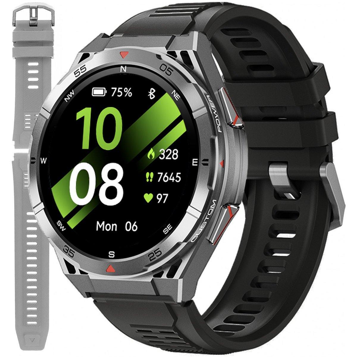 SMARTWATCH ENTER PATHFINDER - Kompas Barometr Wysokościomierz 480 mAh