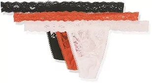Sylvie Flirty Lingerie damskie stringi Abby, 3-pak, czarny/różowy/flamingi, jeden rozmiar - Majtki damskie - miniaturka - grafika 1