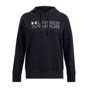 Bluzy sportowe damskie - Bluza damska Under Armour Rival Fleece Wordmark Hoodie - miniaturka - grafika 1