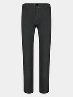 Spodnie męskie - Pierre Cardin Spodnie materiałowe 30100/000/1037 Szary Slim Fit - miniaturka - grafika 1